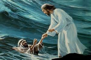 jesus walks on water